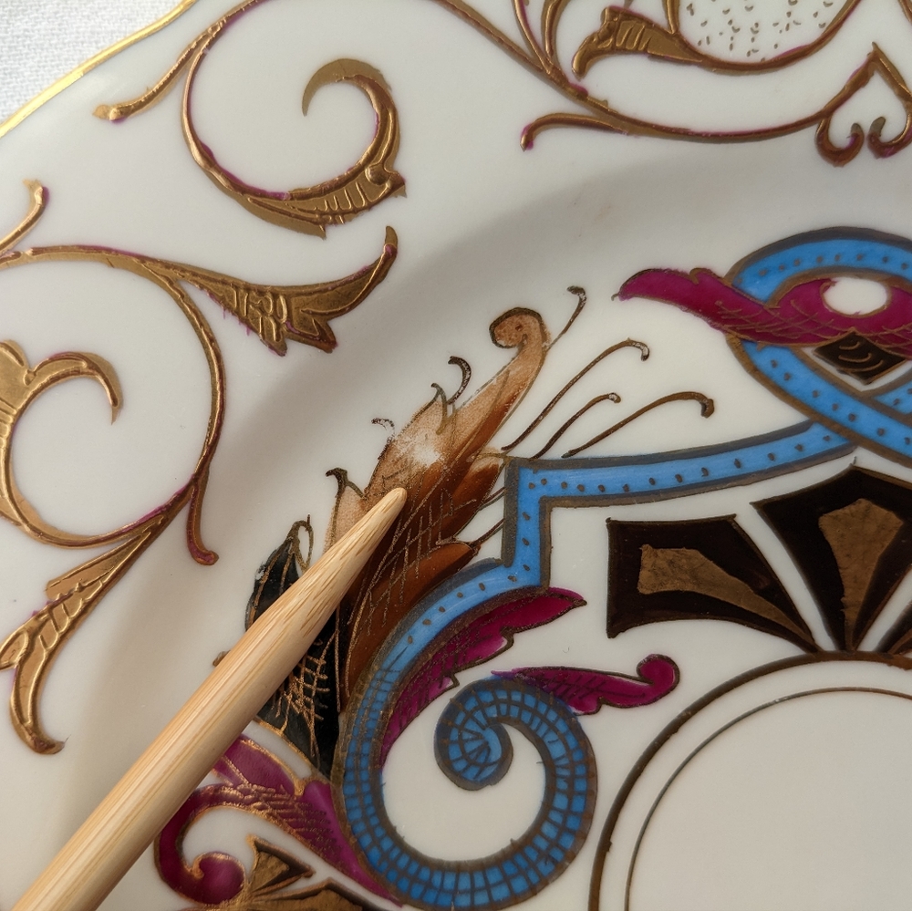 Boseck & Co Imperial Vienna Austria Art Nouveau Handpainted Porcelain Plates - 4 - Picture 11 of 16